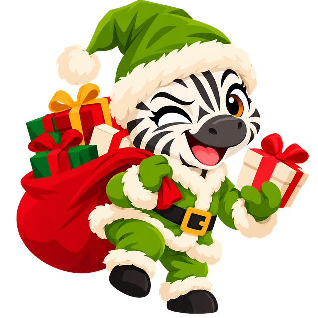 Download free HD stock image of Christmas Zebra Free christmas zebra christmas costume vector