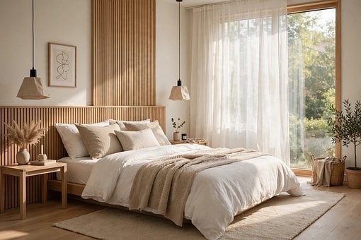 Soverom, Design, Interiør, Hjem, Møbler