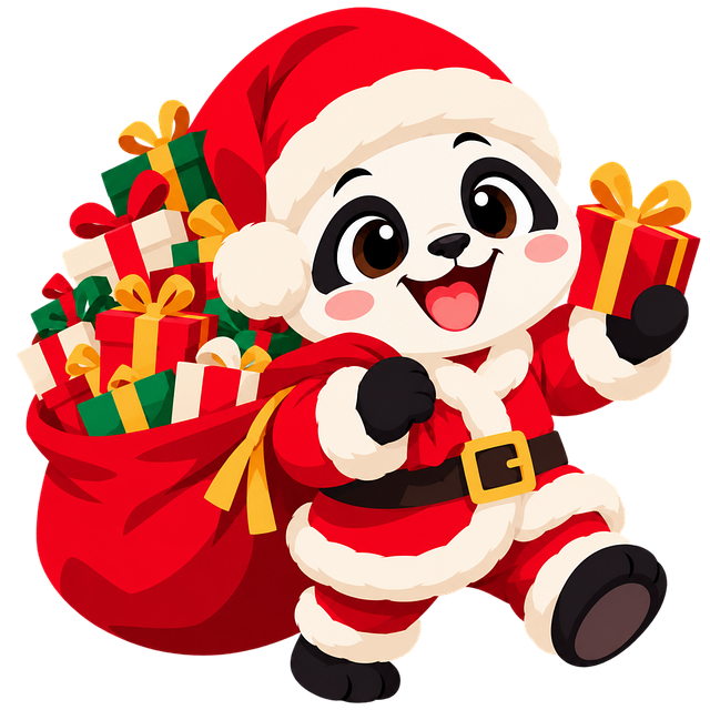 Jul, Panda, Julenissen, Julepanda