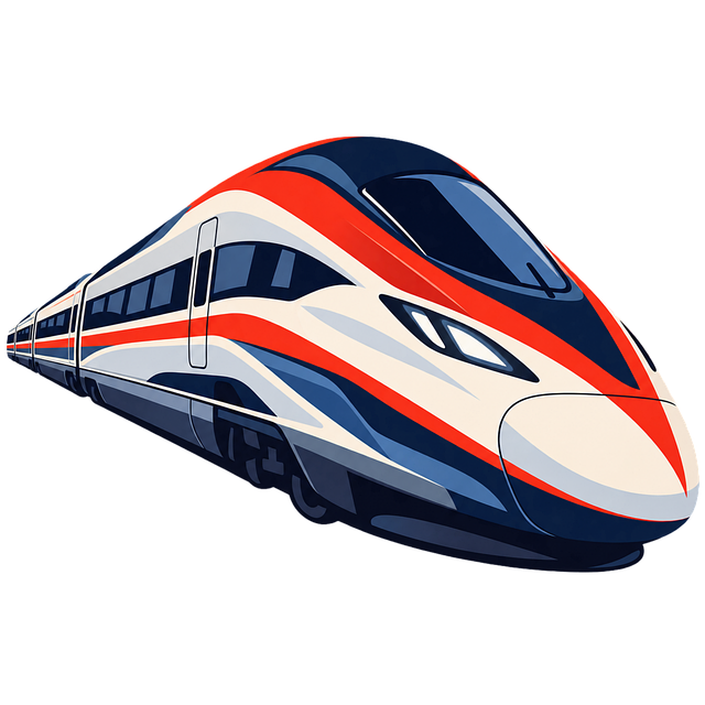 Free high-speed train train modern train illustration