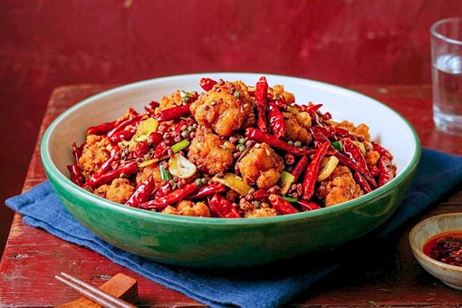 Kylling, Sterk, Kina, Sichuan, Chili