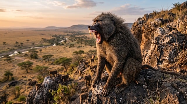 Free Baboon Dramatic photo and picture