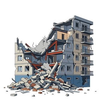 Gebouwen Instorting, Aardbeving, Ruïnes