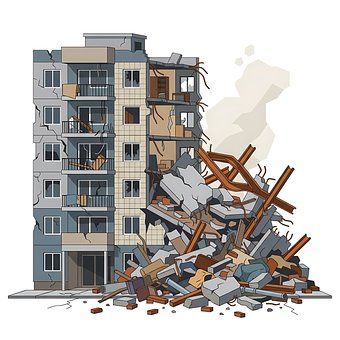 Aardbeving, Gebouwinstorting, Ramp