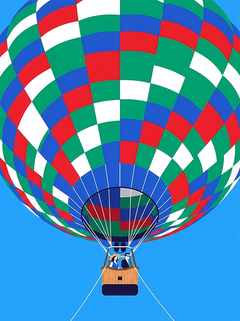 Globo Aerostático, Rayas De Colores