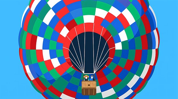 Globo Aerostático, Volar, Colorido