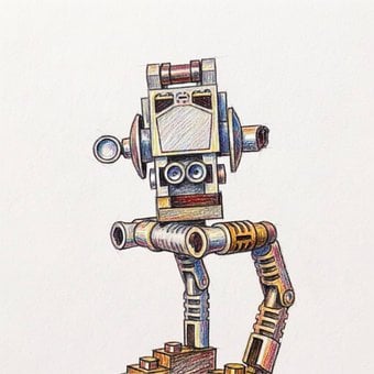 Lego, Robot, Jucărie, Desen, Ilustrație