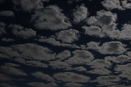 Nacht, Lucht, Wolk, Donker