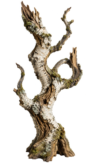 Free dead tree birch bark broken tree illustration