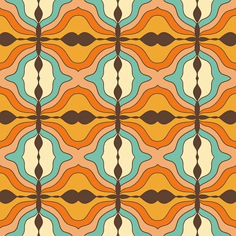 Naadloos, Patroon, Ontwerp, Retro