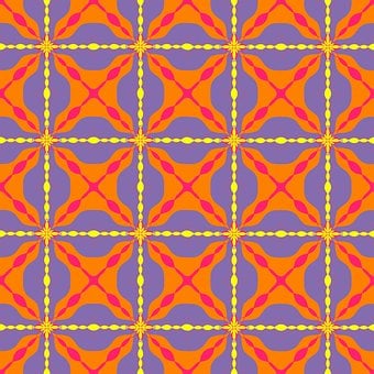Patroon, Naadloos, Retro, Decoratief