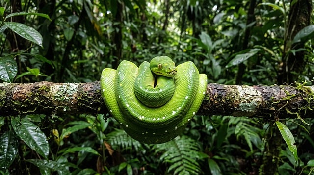 Free Snake Green Tree Python photo and picture