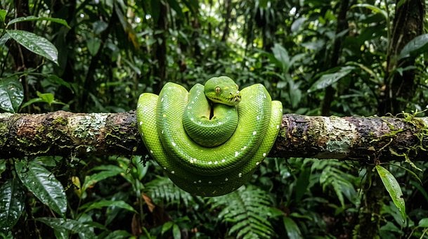 Slang, Groene Boompython, Reptiel