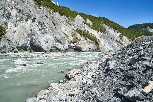 Rivier, Kloof, Bergen, Bos, Rocky