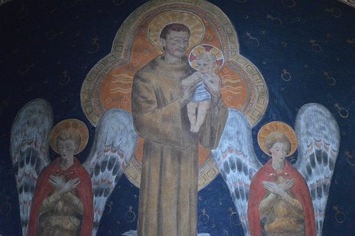 Fresco, San José, Niño, Ángeles, Iglesia