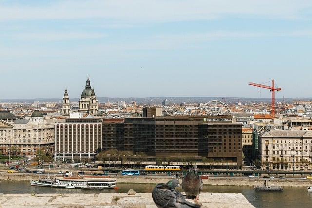Stadsgezicht, Rivier, Tram, Basiliek