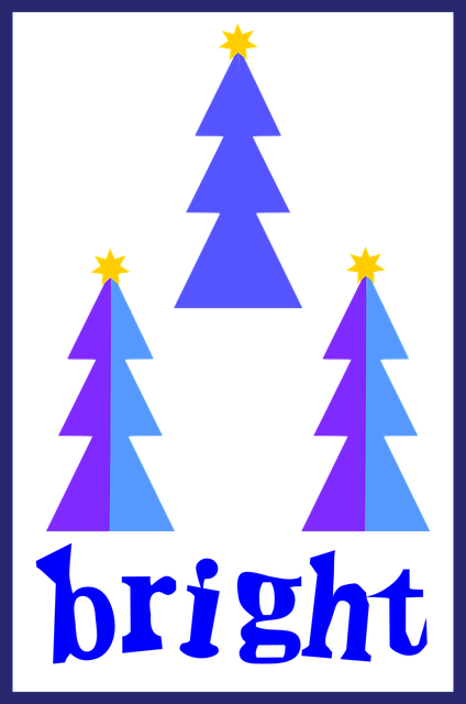 Brilhante, Árvore De Natal, Azul