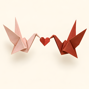 Origami, Trane, Hjerte, Kunst