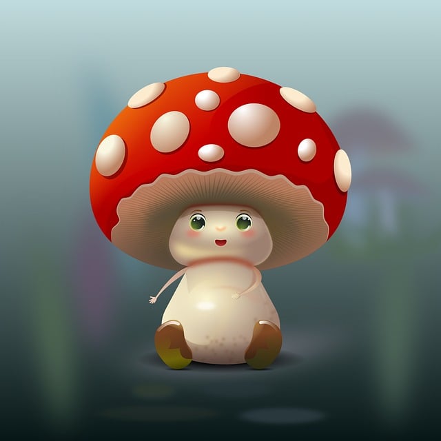 Download free HD stock image of Mushroom Red Free mushroom red cartoon illustration
