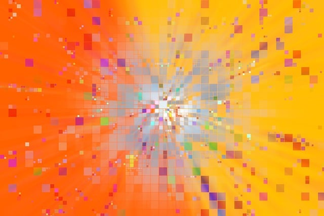 Abstraktion, Farverig, Eksplosion