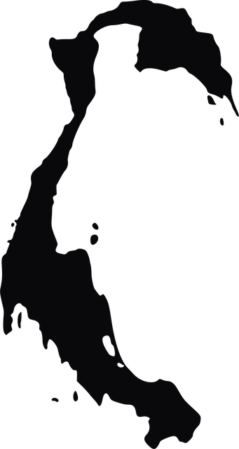 Free italy map silhouette vector