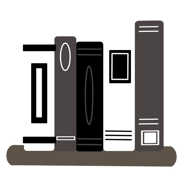 Free books bookshelf reading illustration