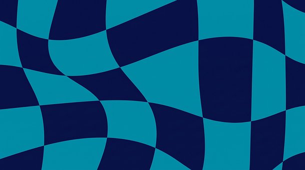 Blauw, Patroon, Zwart, Gebogen, Ontwerp