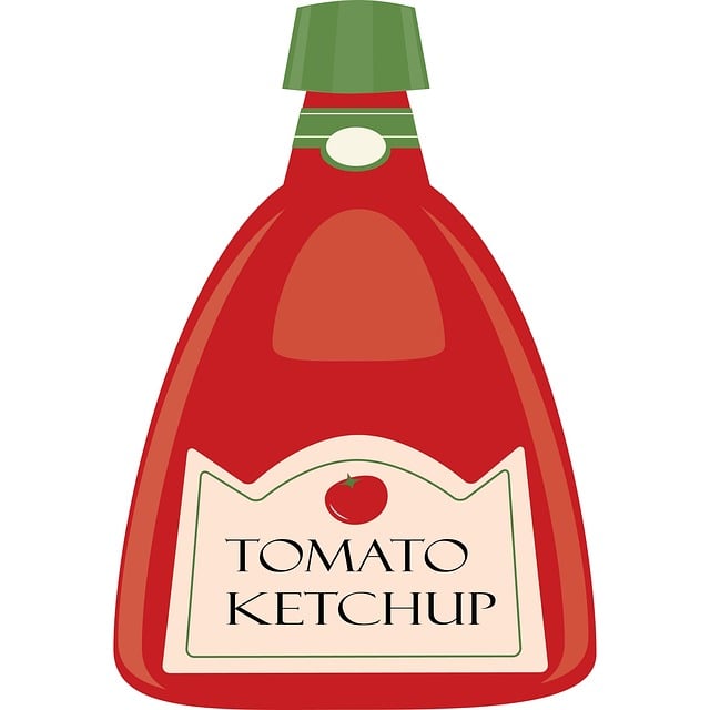 Free ketchup tomato packaging illustration