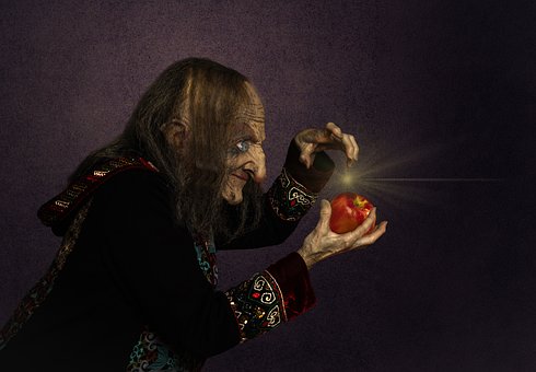 Вещица, Приказка, Ябълка, Магия