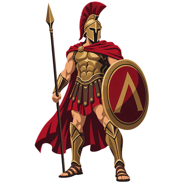 Download free HD stock image of Spartan Warrior Helmet Free spartan warrior helmet shield illustration