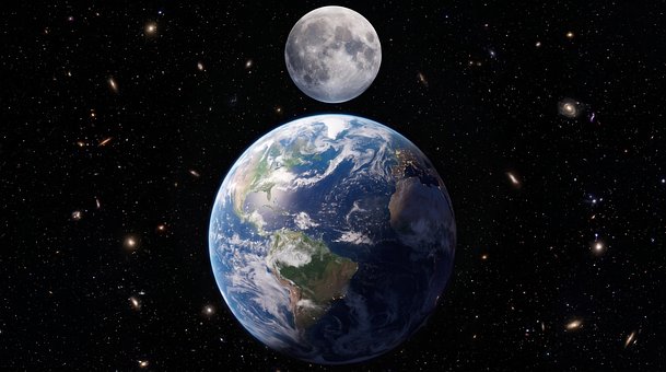 Espaço, Terra, Lua, Astronomia, Universo