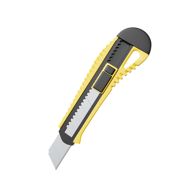 Free Utility Knife Yellow Color photo and picture