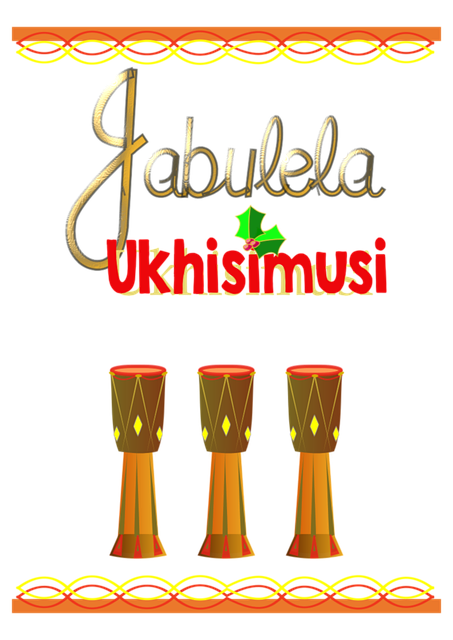 Kerstkaart, Afrikaanse Stijl, Drums