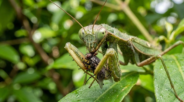 Free praying mantis insect nature illustration