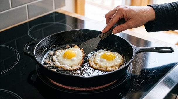 Egg, Steking, Matlaging, Sunn, Frokost