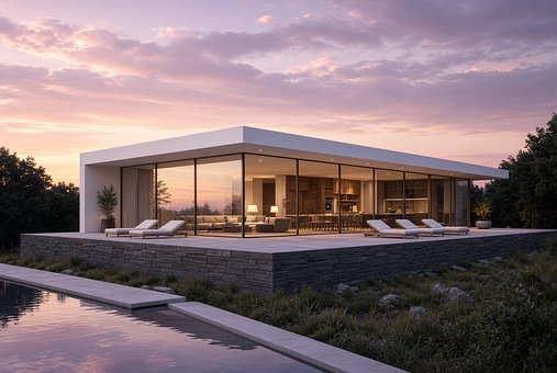 Luxe Villa, Moderne Architectuur