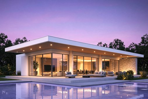 Modern Huis, Zwembad, Luxe Huis