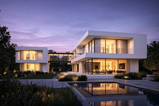 Modern Huis, Luxe, Interieurontwerp