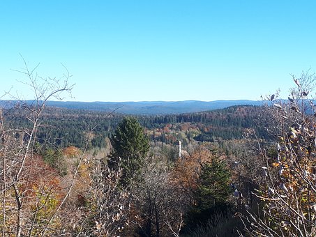 Bergachtig Landschap, Bos, Bergen, Kerk