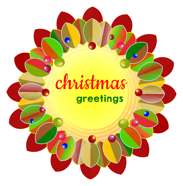 Kerstgroet, Krans, Slinger