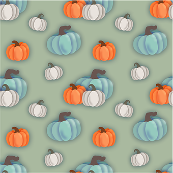 Pompoen, Patroon, Decoratie, Herfst