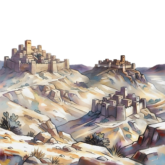 Magische Stad, Fort, Kastelen, Tekening