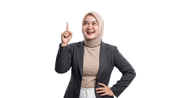 Frau, Hijab, Porträt, Lächeln, Geste