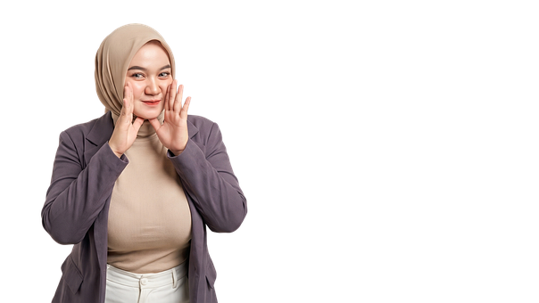 Frau, Hijab, Junge Frau, Lächelnd
