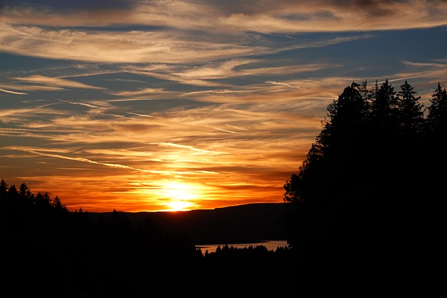 Zonsondergang, Gouden Uur, Landschap