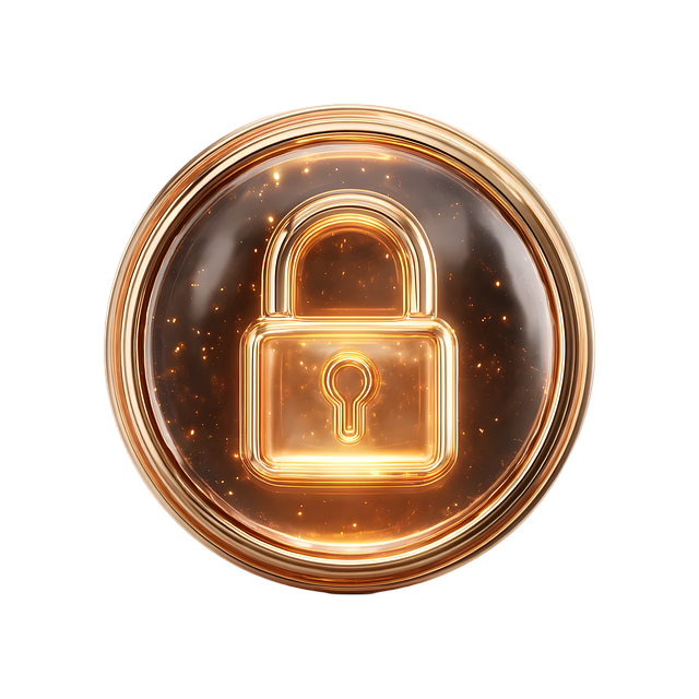 Free lock icon three-dimensional illustration