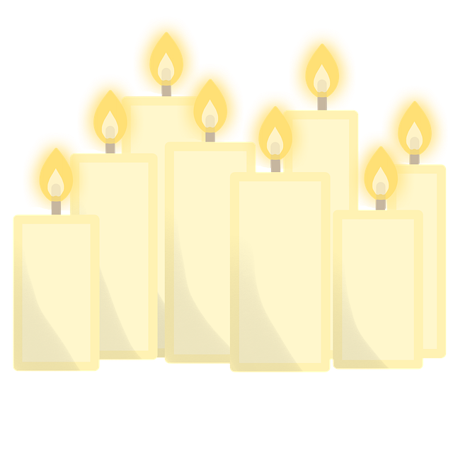 Free candles flame bright illustration