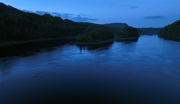 Soumrak, Klid, Jezero, Odrazy, Lesní