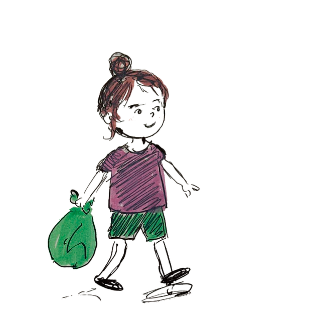 Download free HD stock image of Girl Bag Free girl bag hand-drawn illustration