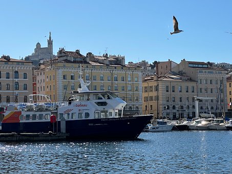 Pescăruş, Barcă, Port, Marsilia